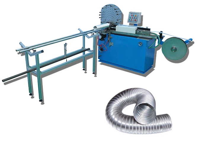 Aluminum Flexible Duct Forming Machine For Ventilation Duct